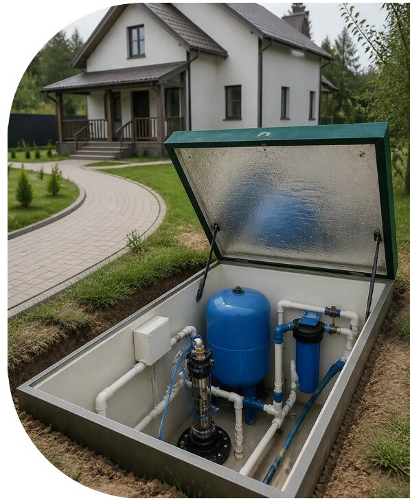 Автономное водоснабжение дома в Зеленокумске от 152730 р. | АПаруса-Злм